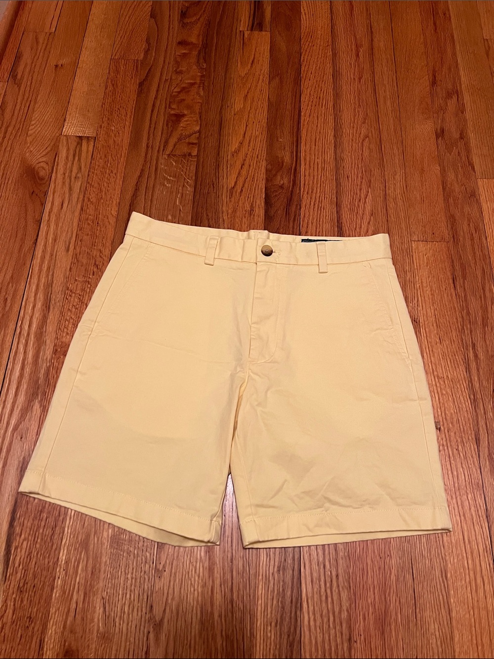 Vineyard Vines Bright Yellow Flat Front Chino Shorts